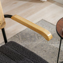 Accent Chair - Modern Industrial Slant Armchair with Metal Frame - Premium High Density Soft Single chair for Living Room Bedroom