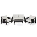 Outdoor Club Chair with Acacia Wood Frame by HouseOfZazla