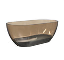 59 Inch Small-Size Resin Oval Freestanding Bathtub