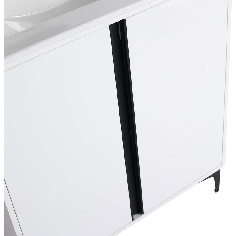 30" Freestanding Bathroom Vanity With Ceramic Sink-BVB06730WH-