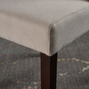 Modern Wingback Dining Chair (Set of 2) With Upholstered - Ivory by HouseOfZazla
