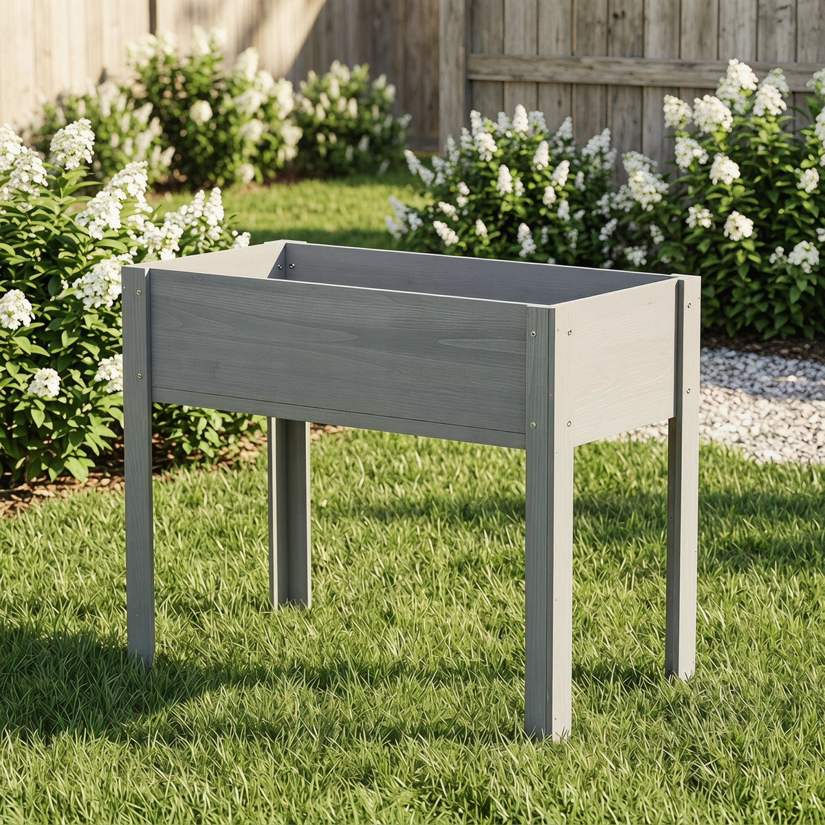 Raised Garden Bed With Legs, Elevated Planter Box For Outdoor Plants, photo 34 of 40