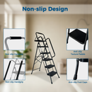 Folding Step Ladder with Wide Anti-Slip Pedal by HouseOfZazla