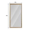 70' x 32' Gold Full Length Floor Mirror with PS Frame by HouseOfZazla