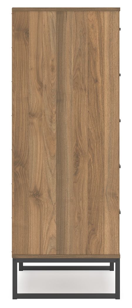 Deanlow - Five Drawer Chest - Honey, photo 7 of 7
