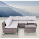 Seating Set With Cushions Handcrafted Wicker Design by HouseOfZazla