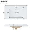Bathroom Vanity Set With Sink, Combo Cabinet, Bathroom Storage Cabinet, Solid Wood Frame by HouseOfZazla