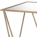 Fogya Mirrored & Champagne Table