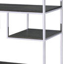 Vonara - Bookshelf - Chrome / Gray / Oak by HouseOfZazla