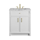 James Martin Bellshire 30" Single Bathroom Vanity, Bright White