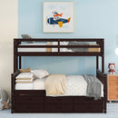 Bunk Bed With Twin Size Trundle And Drawers by HouseOfZazla