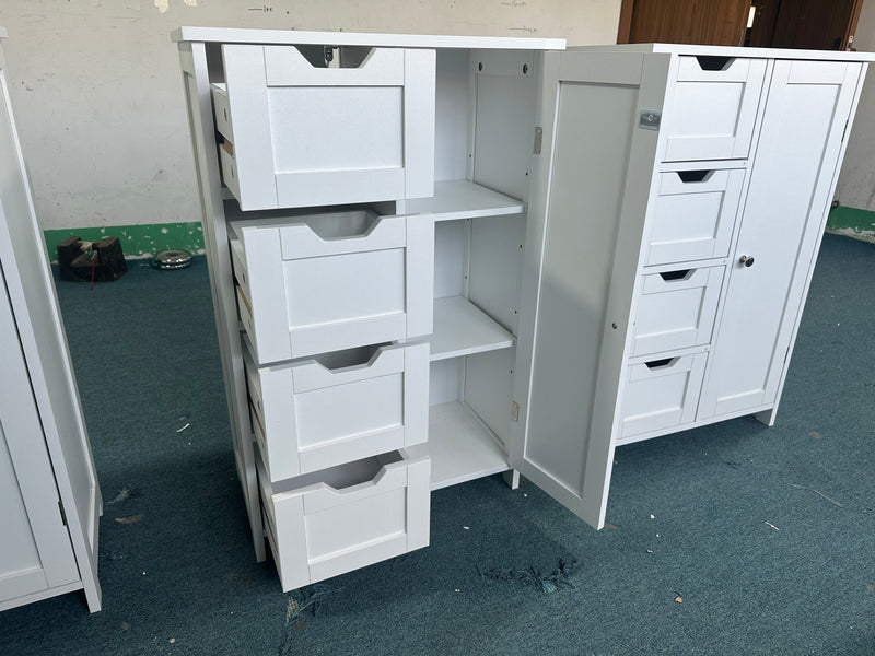 Bathroom Storage Cabinet with 4 Drawers and 1 Door, photo 6 of 10