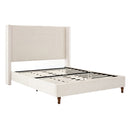 Peyton - Upholstered Bed With 54" High Headboard, Traditional Hand Buttoned Tufting by HouseOfZazla