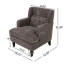 Upholstered Accent Chair Tufted Armchair For Living Room And Bedroom by Unique Piece Furniture