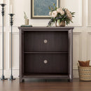 Elegant Sideboard With 2 Acrylic Mirrored Doors, Adjustable Shelf Storage by HouseOfZazla