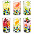 Hand Blown Mexican Drinking Glasses – Set of 6 (Climbing Confetti) by The Wine Savant