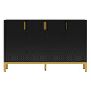 Buffet Sideboard Cabinet With Geometric Doors by HouseOfZazla
