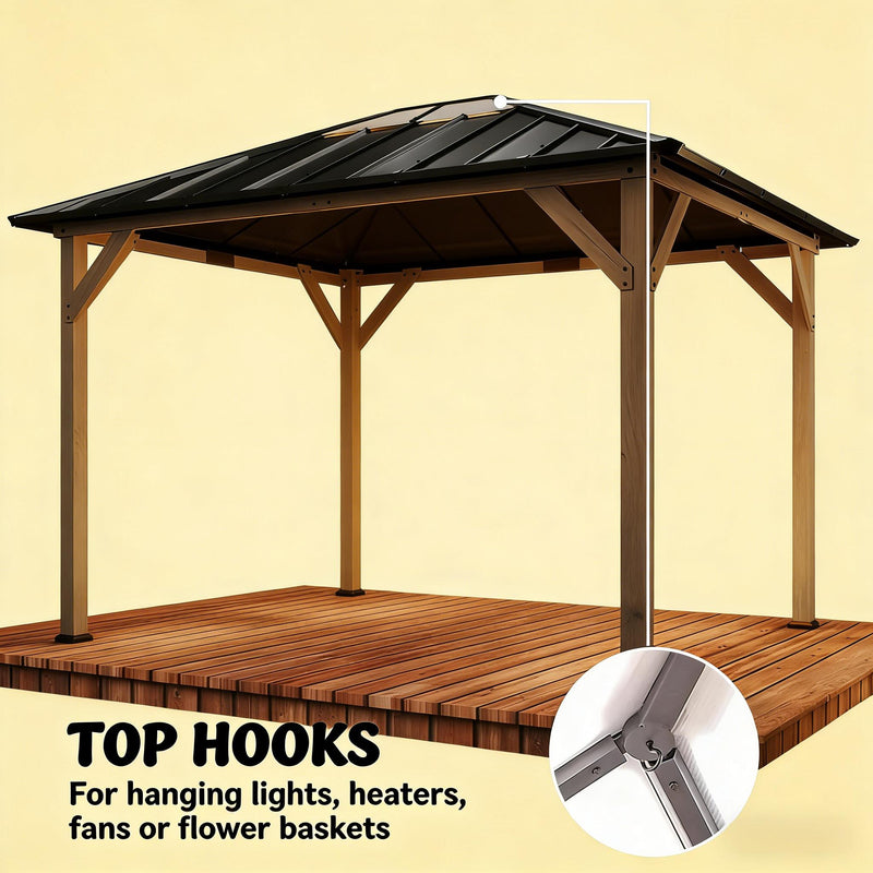 Spacious Outdoor Hardtop Gazebo, photo 4 of 8