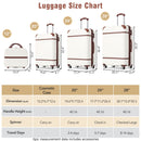 Hardshell Luggage Sets 4 Pieces 20" / 24" / 28" Luggages And Cosmetic Case Spinner Suitcase With Tsa Lock Lightweight by HouseOfZazla