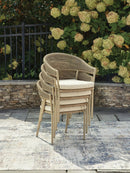 Orchard Beach - Arm Chair With Cushion (Set of 4) - Beige by Unique Piece Furniture