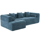 Sectional Free Combined Sofa With 2 Side Pockets by Unique Piece Furniture