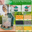 Hanging Gazebo Wild Bird Feeder Outdoor Bird Seed Station with Large Capacity 6 Feeder Ports for Garden Patio Park Weatherproof Easy To Refill by GBruno Store