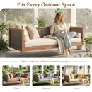 TOPMAX Outdoor Classic Solid Wood Twin Size Swing Bed by HouseOfZazla