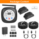 328FT Electric Wireless Dog Fence System With GPS Location Monitor Collar Receiver Rechargeable Beep Vibration Fence System for Small Medium Large Dog