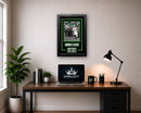 Saquon Barkley Reverse Hurdle Philadelphia Eagles 8x10 Framed Football Photo with Engraved Autograph by Dynasty Sports & Framing