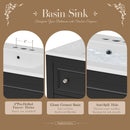 Bathroom Vanity With Medicine Cabinet, Storage Cabinet With 4 Drawers, Adjustable Shelf Mirror by Unique Piece Furniture