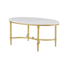 Bordeaux - Coffee Table - White / Gold by HouseOfZazla