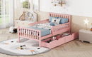 Platform Bed With Guardrails On Both Sides And 2 Storage Drawers by HouseOfZazla