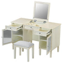 Multi Functional 2 In 1 Vanity Desk With Flip Top Mirror Material - White Oak by HouseOfZazla