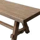 Hawthorne 72' Reclaimed Elm Trestle Dining Bench by HouseOfZazla