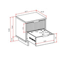 Granville - Nightstand With 2 Drawers by HouseOfZazla