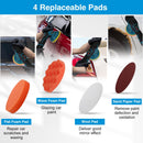 Cordless Car Buffer Polisher with 2Pcs 1500mAh Rechargeable Batteries 8 Speed Levels Wireless Polishing Waxer Machine Kit for Car Detailing