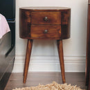 Mini Rounded Nightstand - Chestnut by Unique Piece Furniture