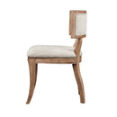 Classic Dining Chair With Curved Back (Set of 2) - Beige / Light Natural by HouseOfZazla