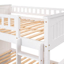 Bunk Bed With Twin Size Trundle, Guardrails by HouseOfZazla