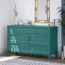 Monticello - 6 Drawer Dresser - Green by HouseOfZazla