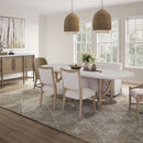 Slip Covered Settee With Casters - Beige