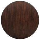 Barton 5-piece Round Wood Dining Table Set Dark Brown