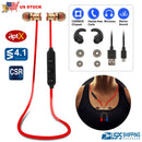 Sport Headsets Wireless V4.1 In-Ear Stereo Headphones Sweat-proof Running Earphones w/Mic Hands-free