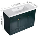 Contemporary Freestanding Bathroom Vanity With Resin Sink & Soft-Close Cabinet Doors by Unique Piece Furniture