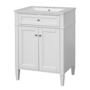 Bathroom Vanity With 2 Doors And Tip Out Drawer, Soft Closing Hinges by Unique Piece Furniture