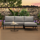 U_style Outdoor L-Shaped Sofa with Iron Frame,Weather-Resistant Patio Sofa Set with Ultra-Thick Cushions,Comfortable Seating for 3,Ideal for Patio, Balcony,and Garden by Montret
