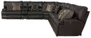 Como - 7 Piece Italian Leather Match Reclining Sectional by Unique Piece Furniture