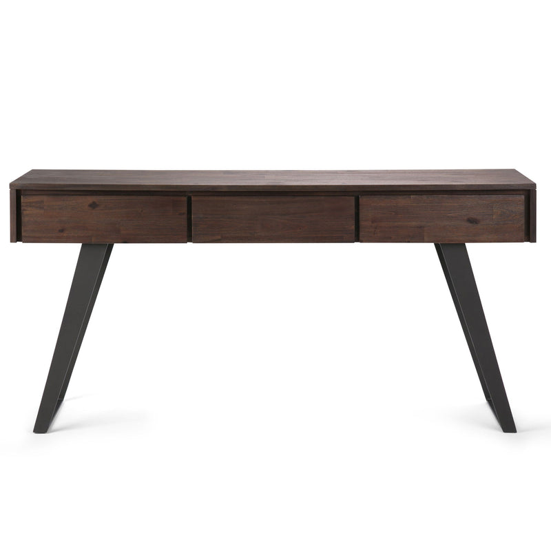 Lowry - Desk - Distressed Charcoal Brown, photo 10 of 11
