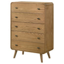 Robyn 5-drawer Bedroom Chest of Drawers Light Ash