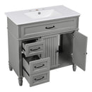 Bathroom Vanity With Sink, Freestanding Cabinet & Drawers by HouseOfZazla